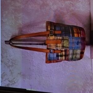 Dooney & Bourke Multicolor Plaid Tote